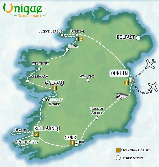 Unique Ireland Tour 8 Day Tour